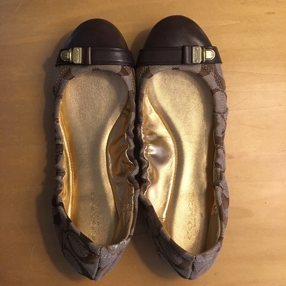 Coach tan flats - Picture 2 of 4